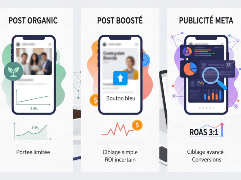Post Organique, Boosté ou Publicité META ? Le Guide Social Media Manager pour Maximiser votre&nbsp;Impact
